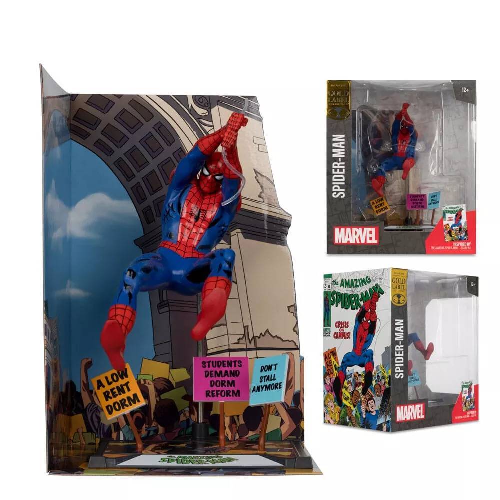McFarlane Marvel The Amazing Spider-Man Issue 68 Gold Label Posed Figure Statue